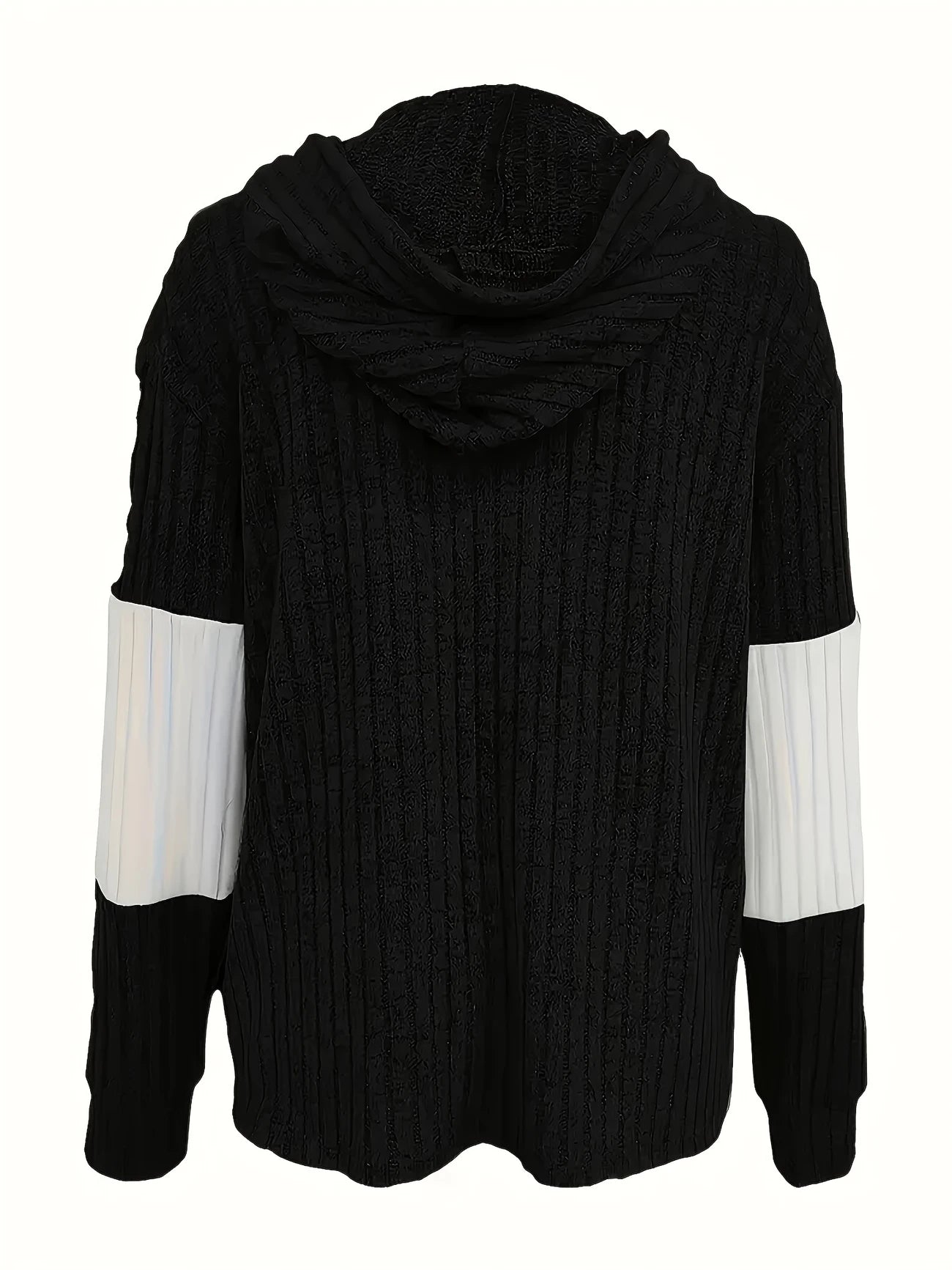Inga™ – Färgblock Zip-Huvtröja för Dam