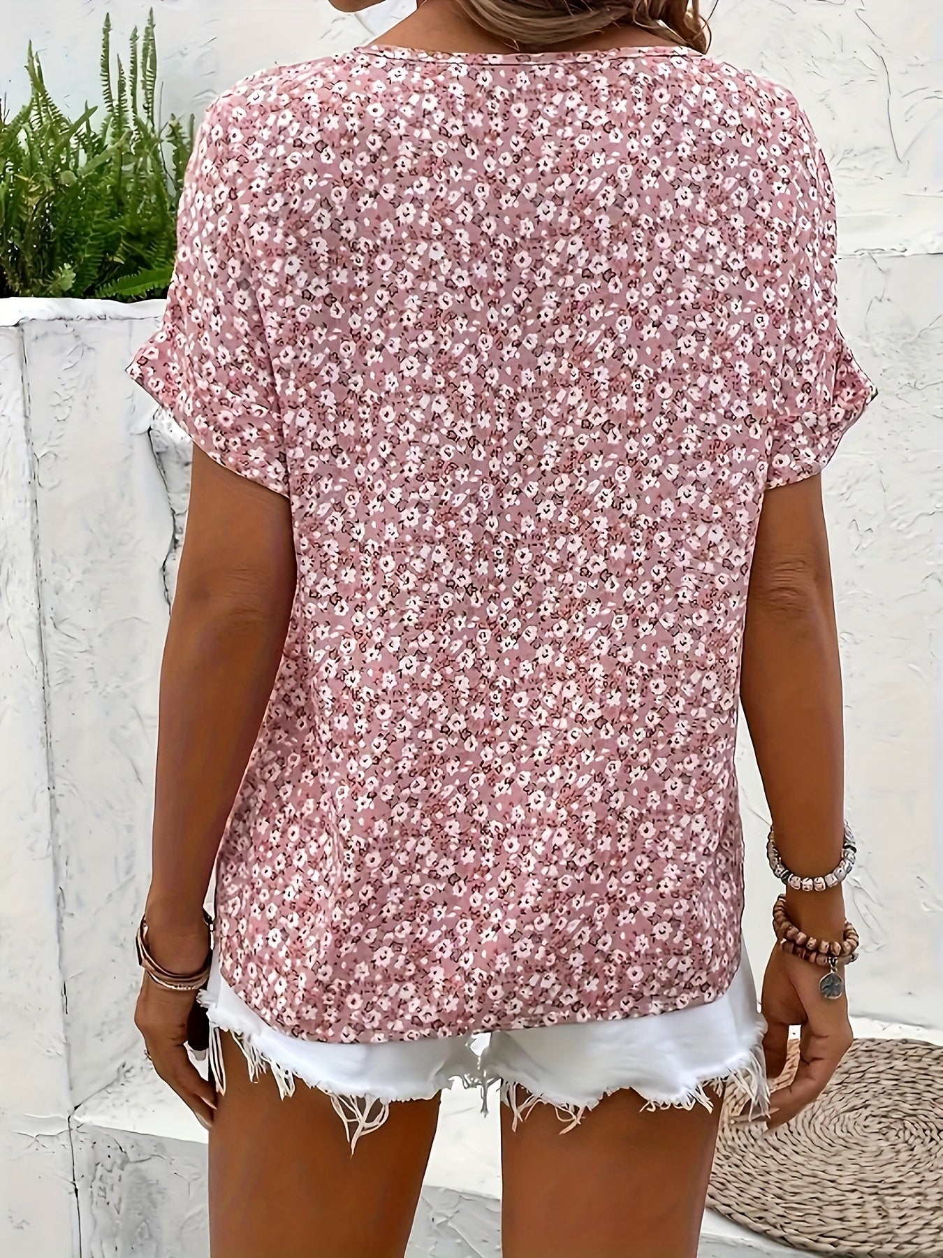 Mika™ – Blommig Mönstrad Blus