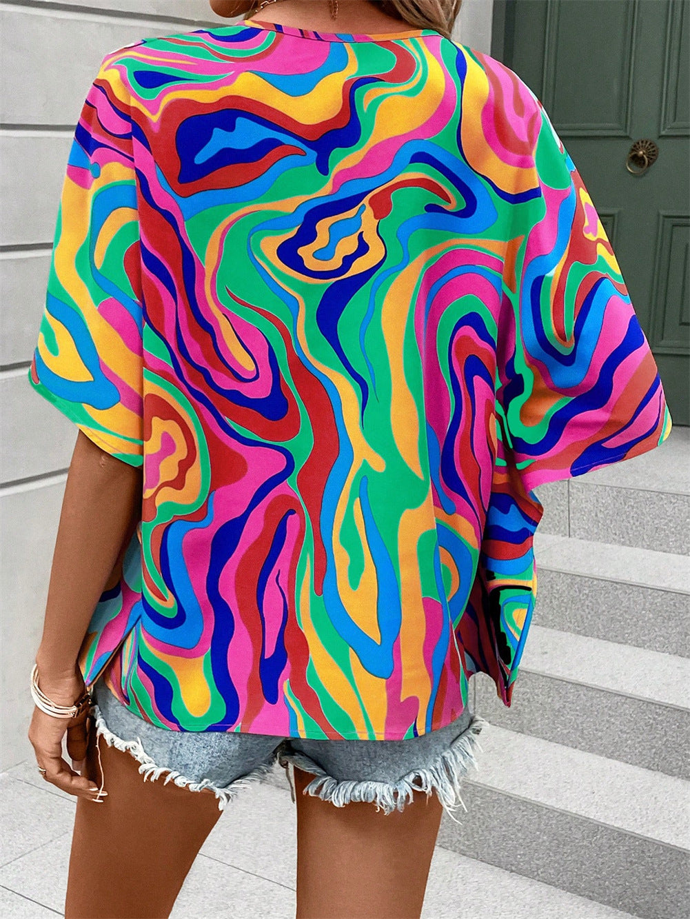 Frida™ – Vintage Mönstrad Vardagsskjorta