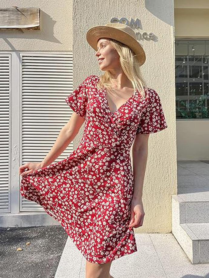 Krissa™ – Sommarklänning med Blommor för Dam