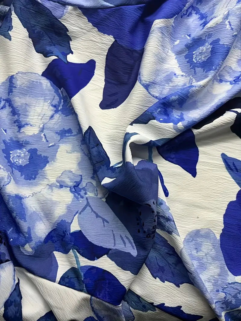 Rebecka™ - Blommig Blus med Krage