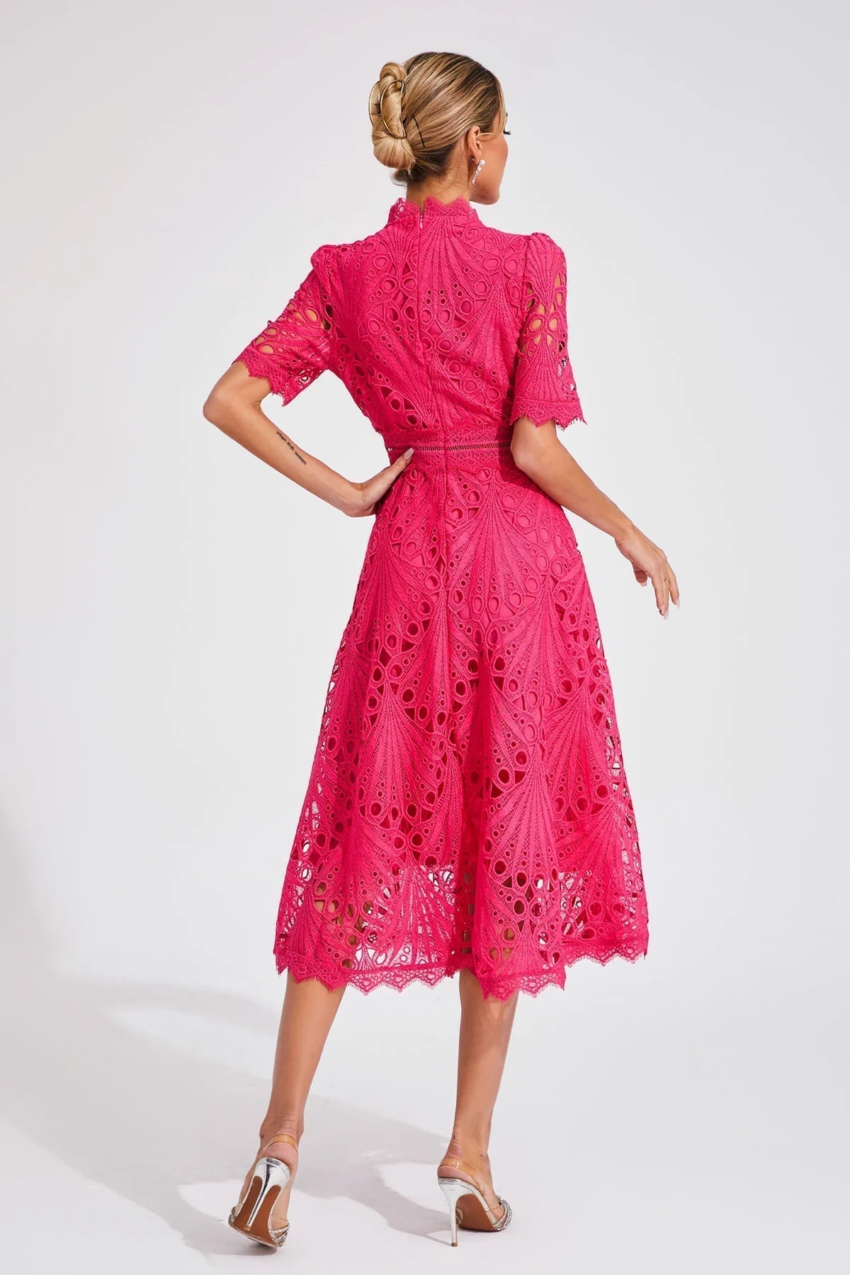 Laila™ – Damens Broderad Ledig Klänning