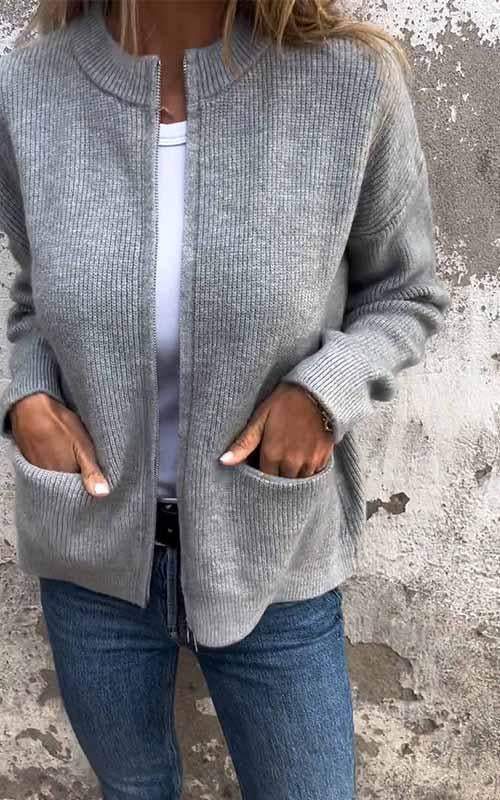 Geraldine™ - Varm Vintercardigan