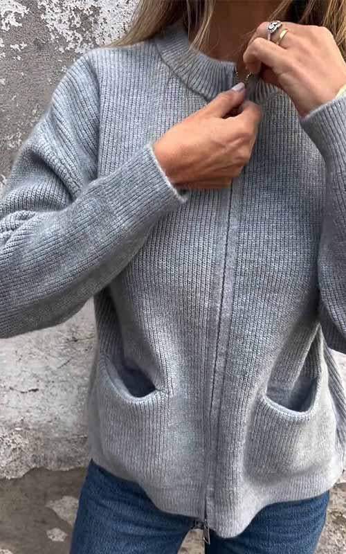 Geraldine™ - Varm Vintercardigan