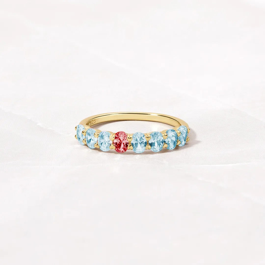 Röd Oval Ring | Tillsammans Mot Diabetes