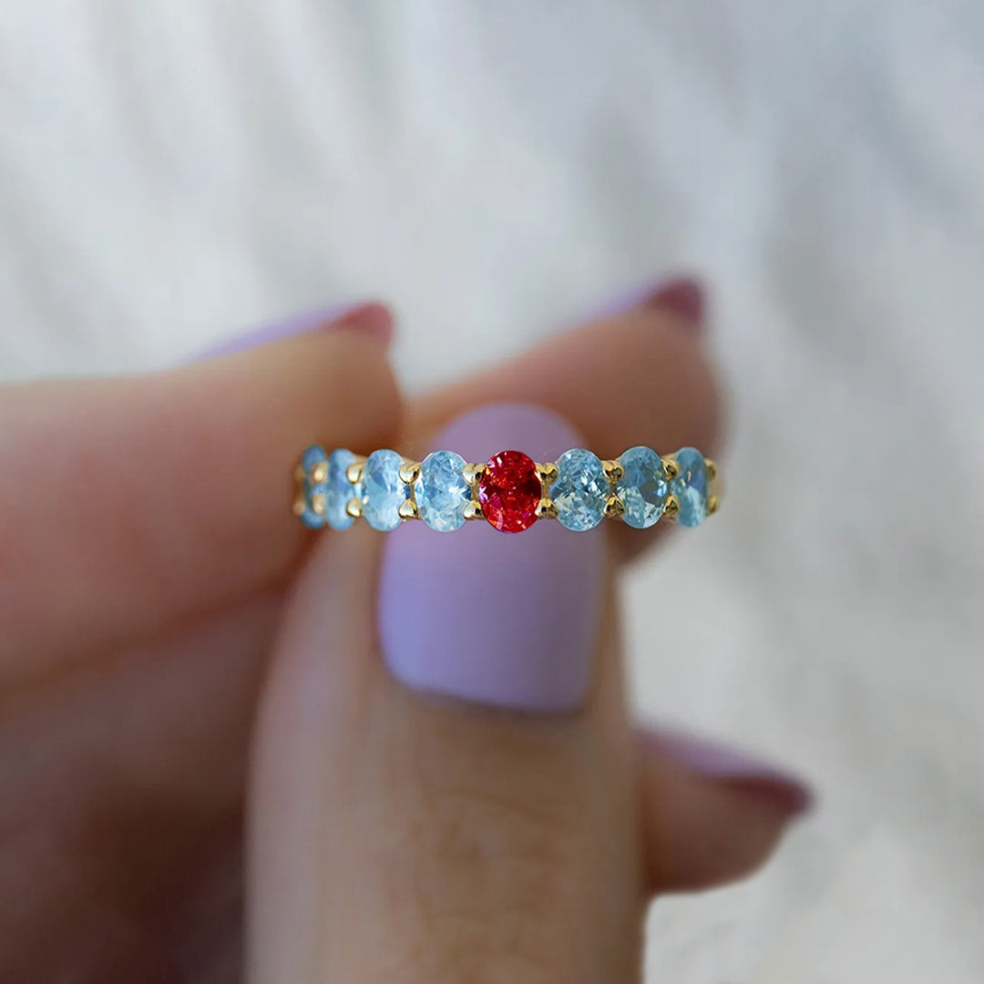 Röd Oval Ring | Tillsammans Mot Diabetes
