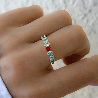 Röd Oval Ring | Tillsammans Mot Diabetes