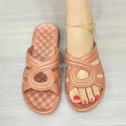 Quiana™ – Hålmönstrade Flat Slides