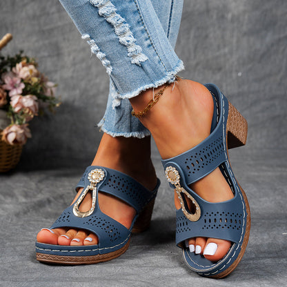 Anita™ - Ortopediska Sandaler Med Strass för Dam