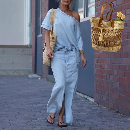 Kim™ - Off-Shoulder Denimset