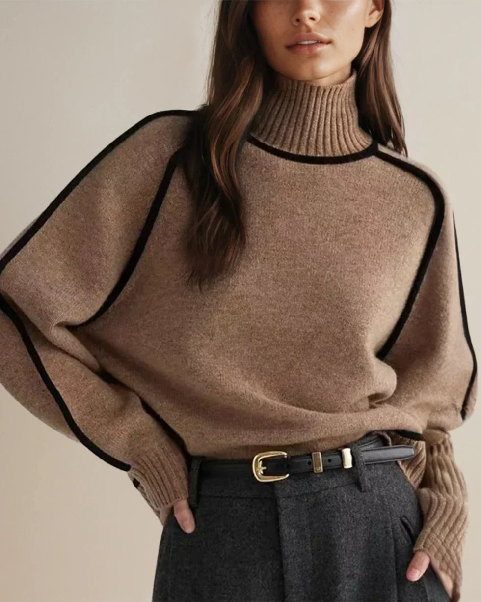 Emily™ - Elegant Hög Krage Tröja