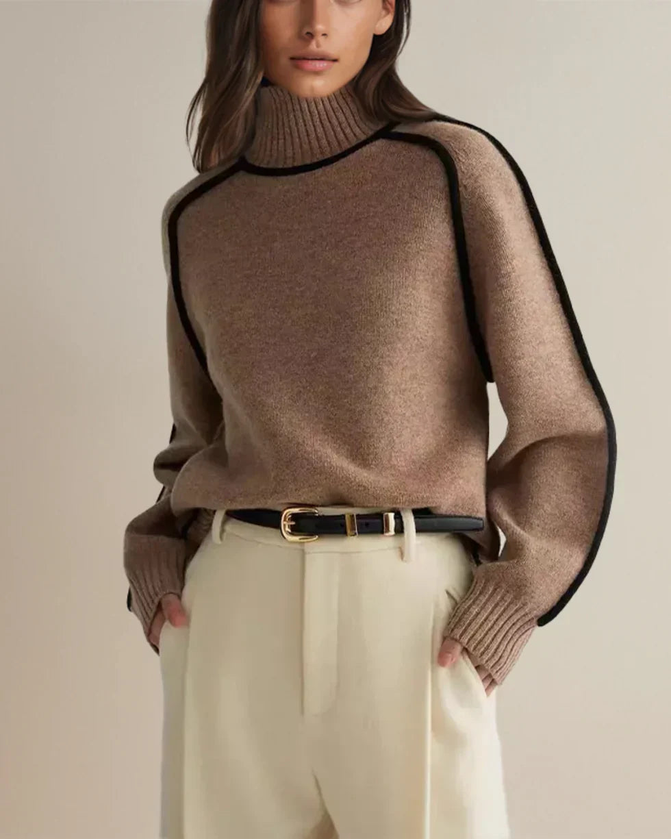 Emily™ - Elegant Hög Krage Tröja
