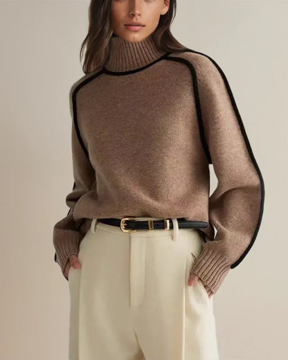 Emily™ - Elegant Hög Krage Tröja
