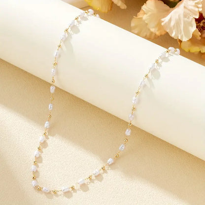 Halsband med Gyllene Pärlor | Tillsammans mot Bröstcancer