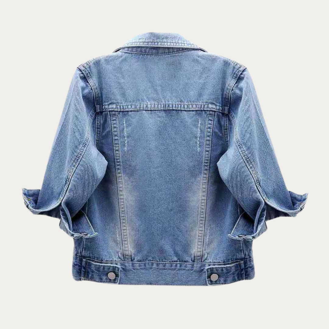 Rhea™ – Damens Klassiska Jeansjacka
