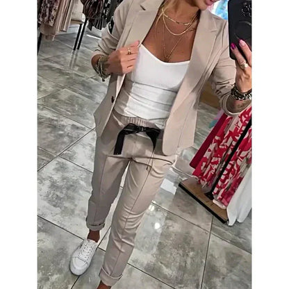 Valerie™ – Ledigt Kavaj Byxset