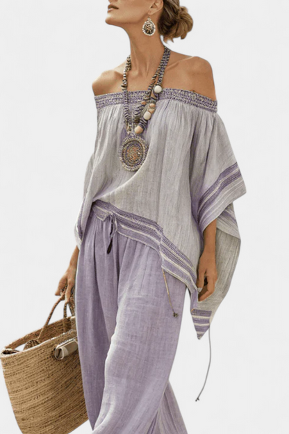 Livia™ – Off-Shoulder Byxset