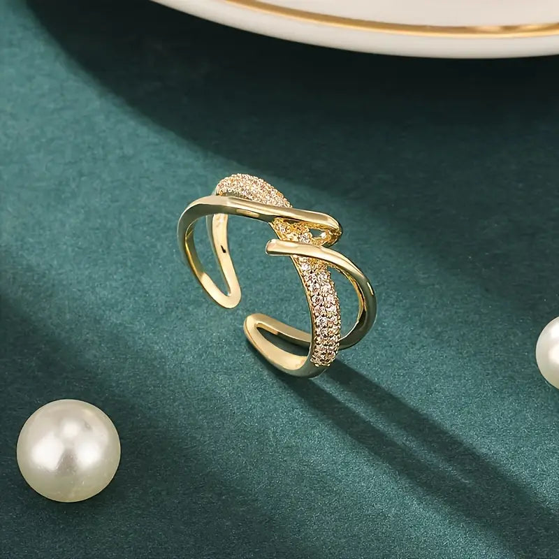 Elegant Guld Ring | Tillsammans mot Bröstcancer