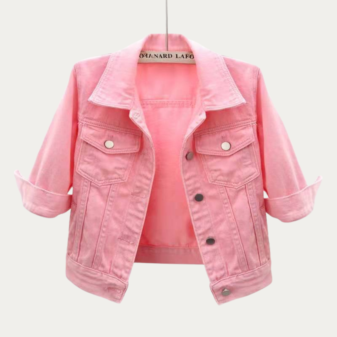 Rhea™ – Damens Klassiska Jeansjacka