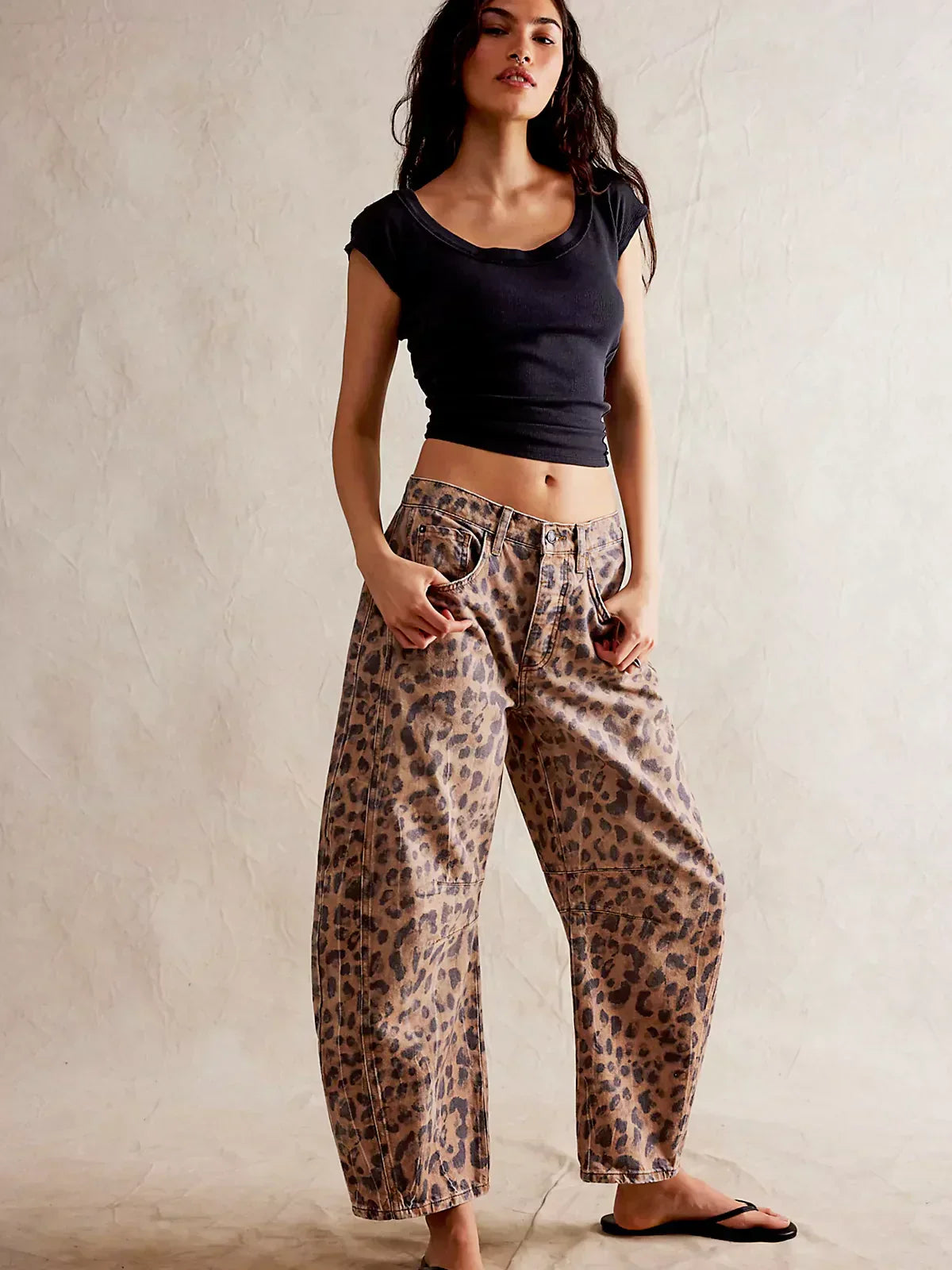 Erish™ – Damens Bekväma Leopardbyxor