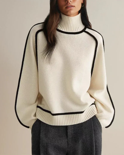 Emily™ - Elegant Hög Krage Tröja