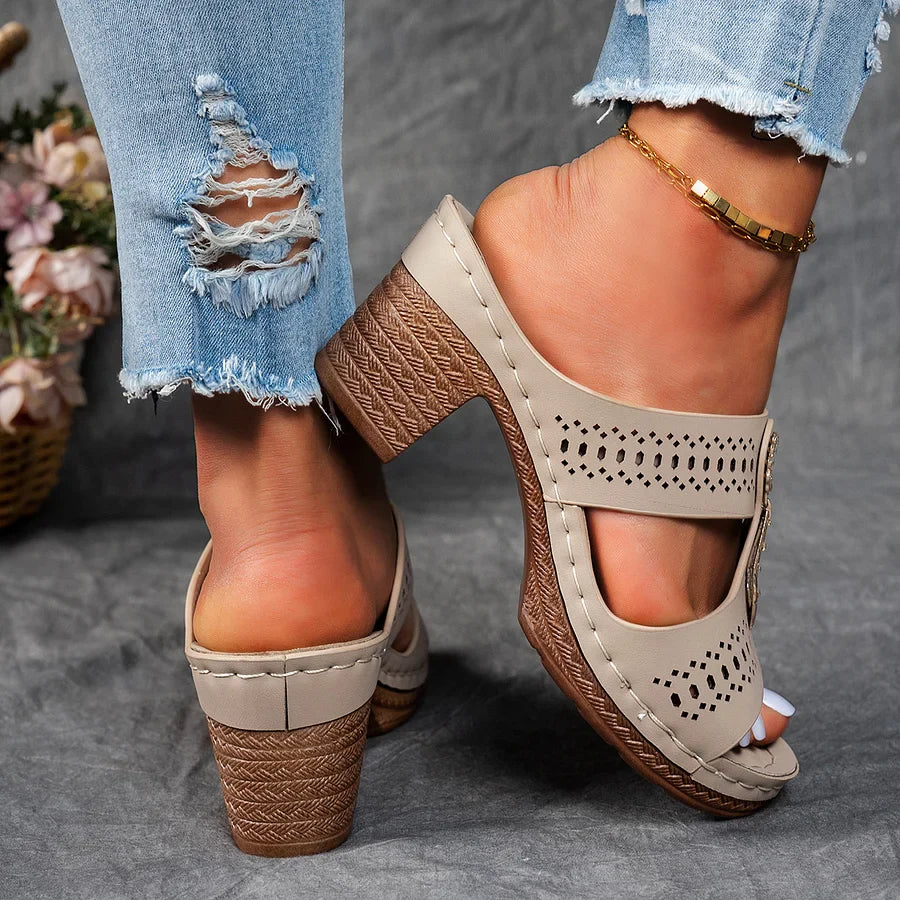 Anita™ - Ortopediska Sandaler Med Strass för Dam