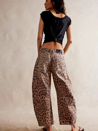 Erish™ – Damens Bekväma Leopardbyxor