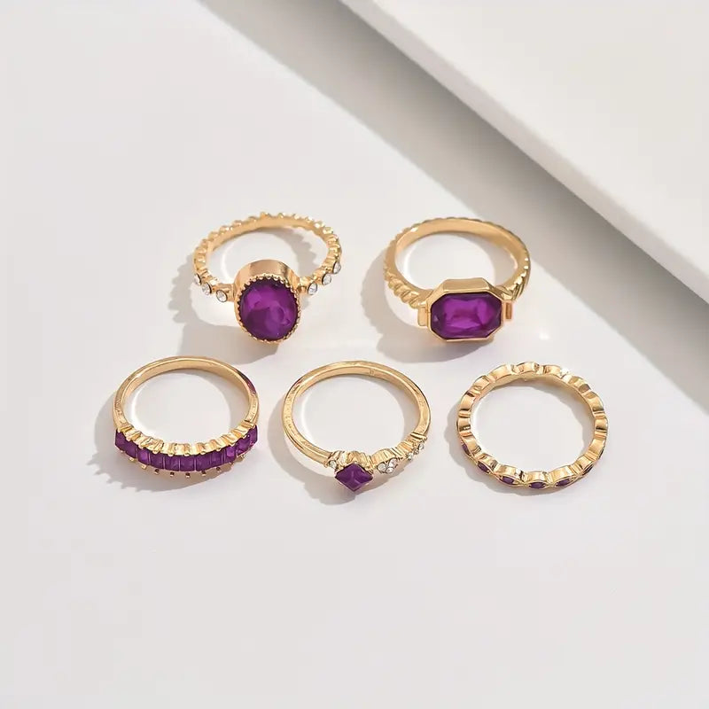 Ädelstens Ring Set | Tillsammans Mot Diabetes