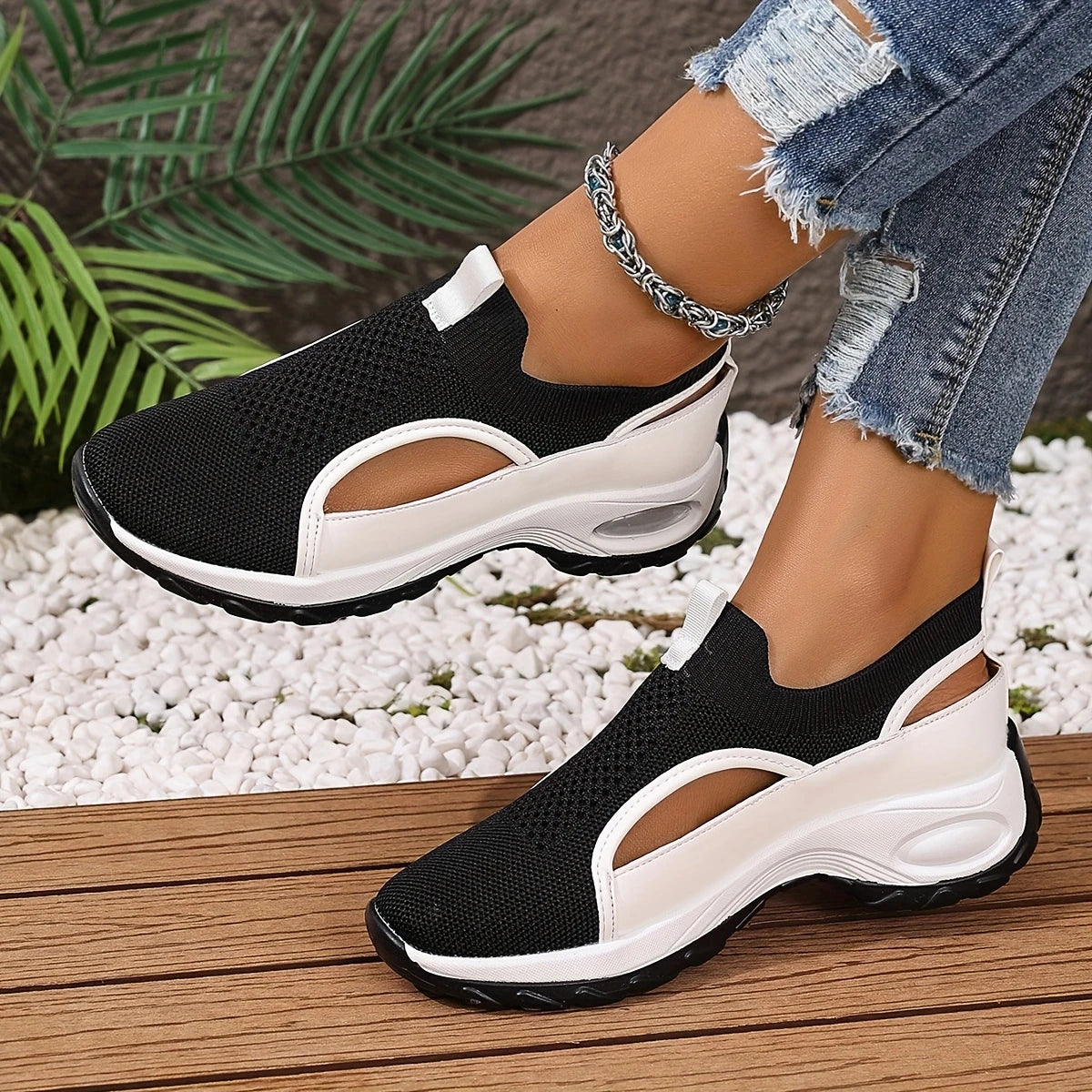 Vendela™ – Slip-On Träningssneakers för Kvinnor