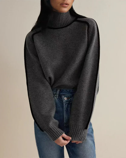 Emily™ - Elegant Hög Krage Tröja