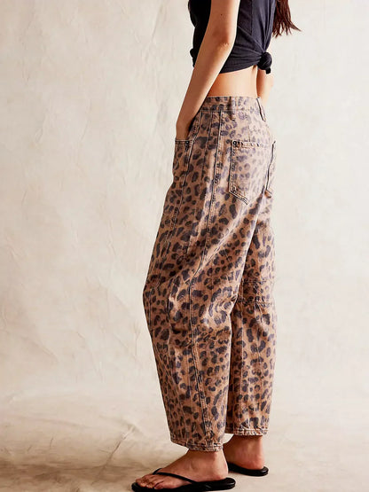 Erish™ – Damens Bekväma Leopardbyxor