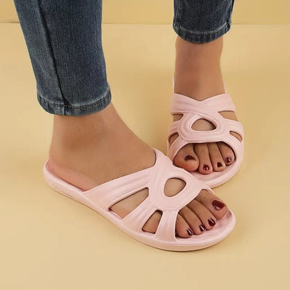 Quiana™ – Hålmönstrade Flat Slides