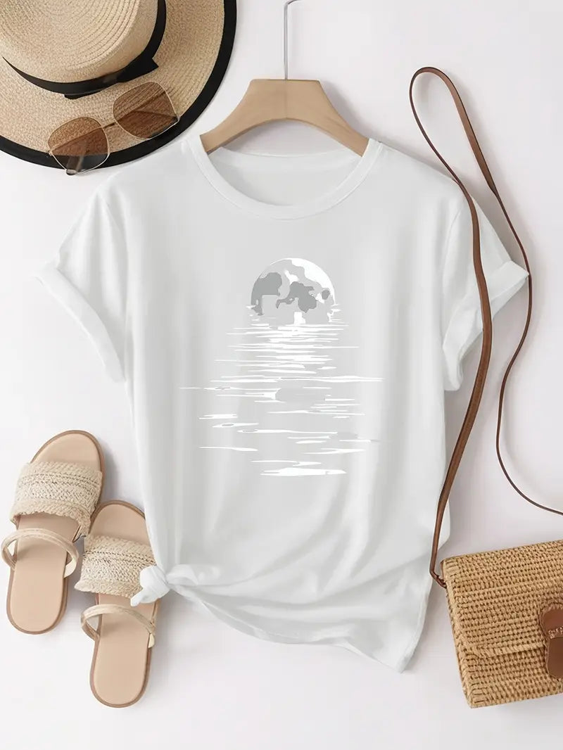 Månetryck T-Shirt | Tillsammans Mot Diabetes