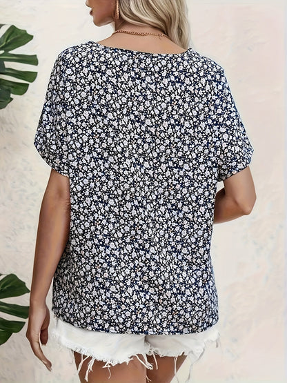 Mika™ – Blommig Mönstrad Blus