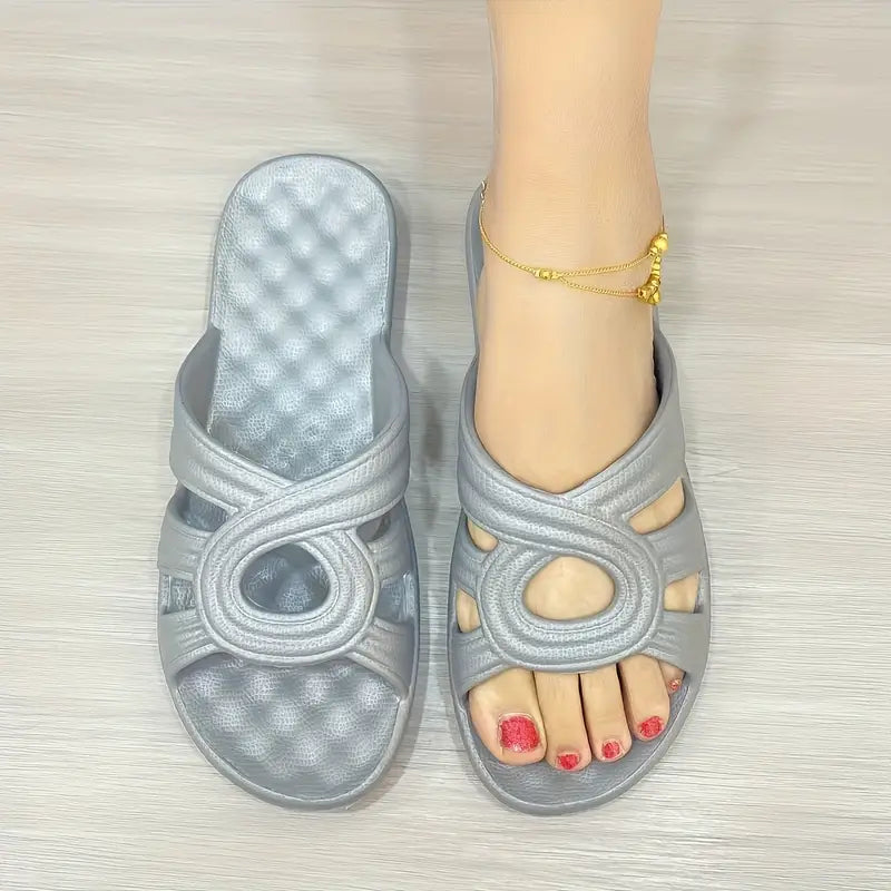 Quiana™ – Hålmönstrade Flat Slides