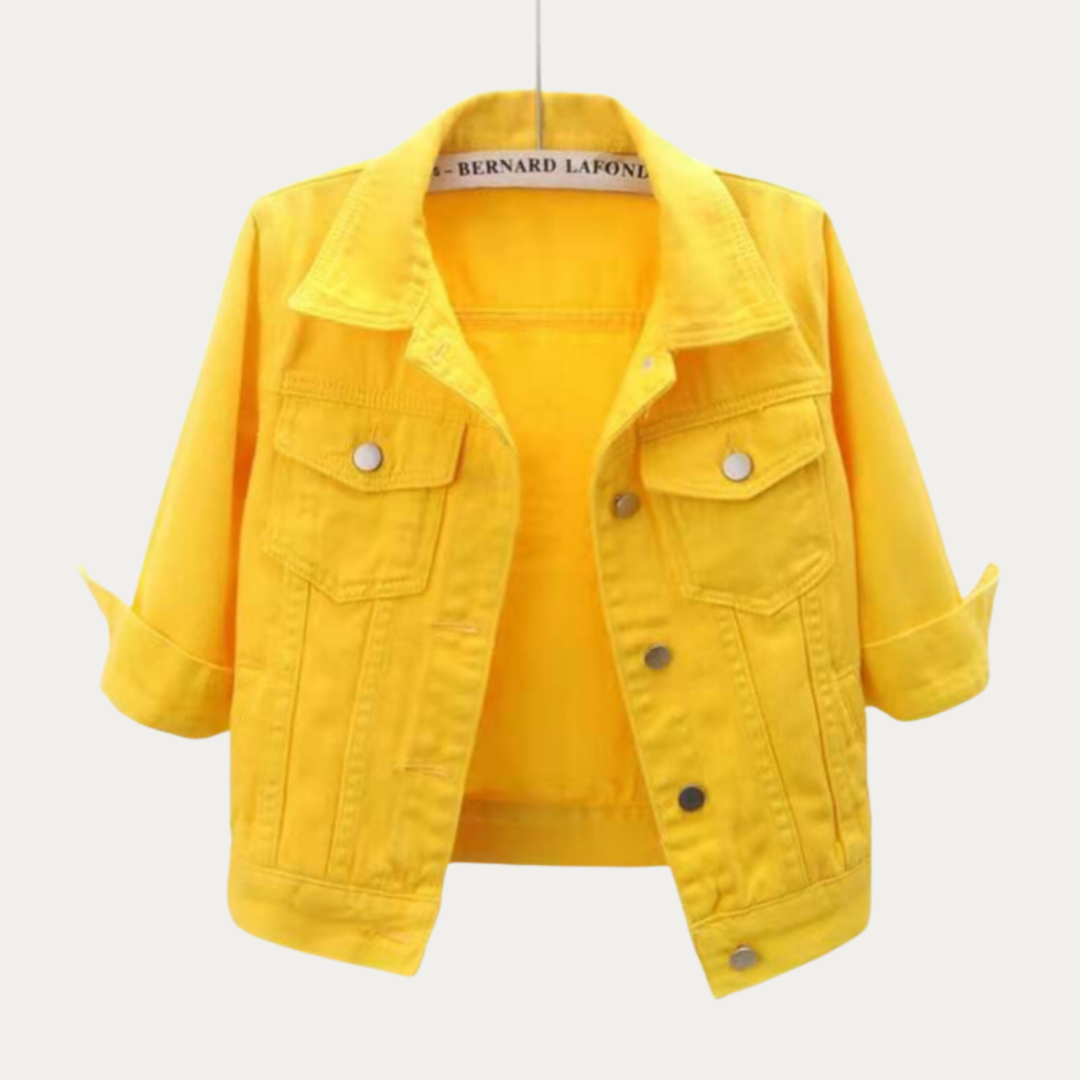 Rhea™ – Damens Klassiska Jeansjacka