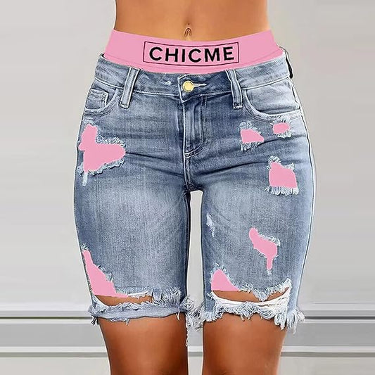 Charley™ – Damens Stilrena Vardagsshorts