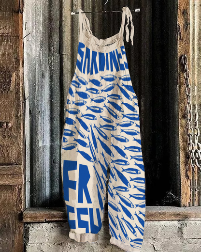 Jayra™ – Damens Vintagekonst Byxdress