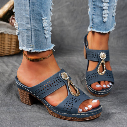 Anita™ - Ortopediska Sandaler Med Strass för Dam