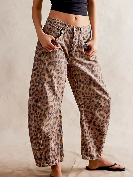 Erish™ – Damens Bekväma Leopardbyxor