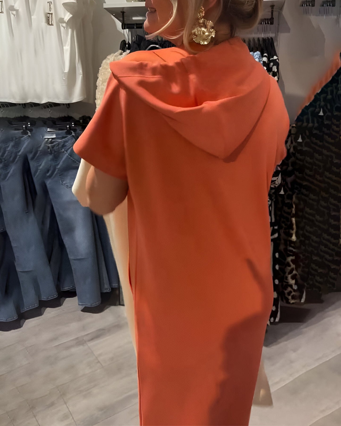 Sheeka™ – Avslappnad Hoodieklänning för Kvinnor