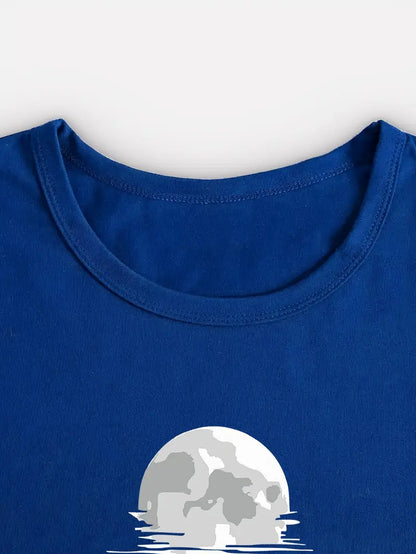 Månetryck T-Shirt | Tillsammans Mot Diabetes