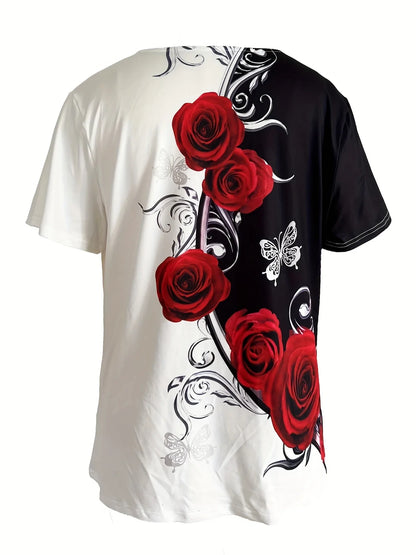 Gemma™ – T-shirt med Rostryck för Dam