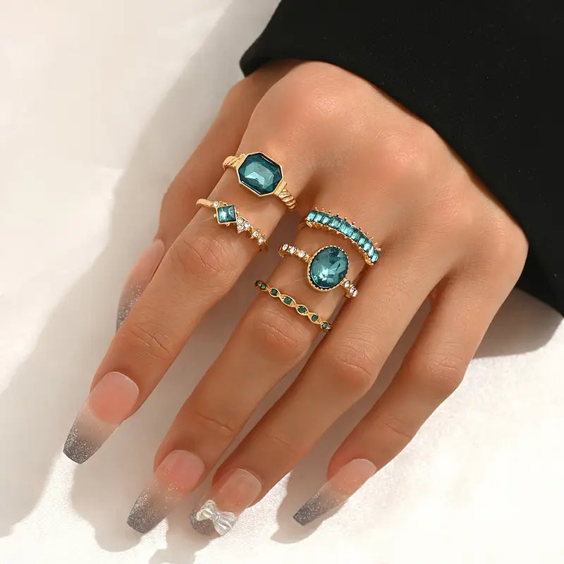 Ädelstens Ring Set | Tillsammans Mot Diabetes