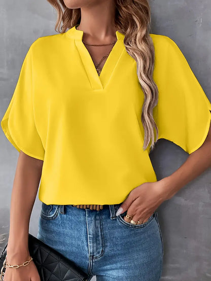 Susanne™ – Damens Vardaglig Splitärmad Blus