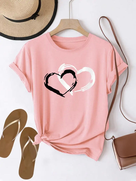 Hjärta av Vänlighet T-shirt | Tillsammans mot Bröstcancer