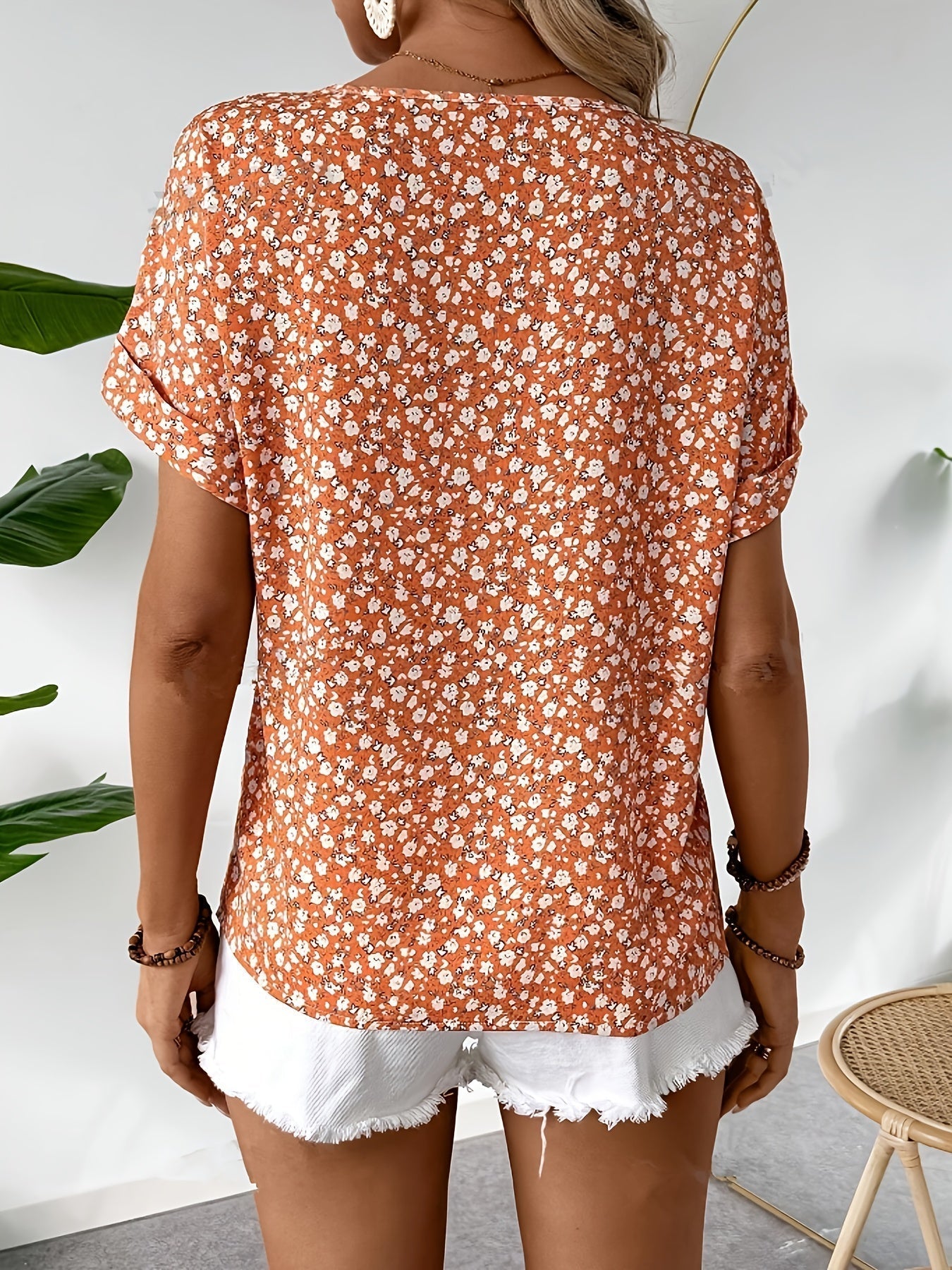 Mika™ – Blommig Mönstrad Blus