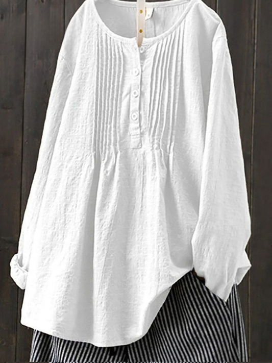 Reyna™ – Kvinnors Retro Lös Blus
