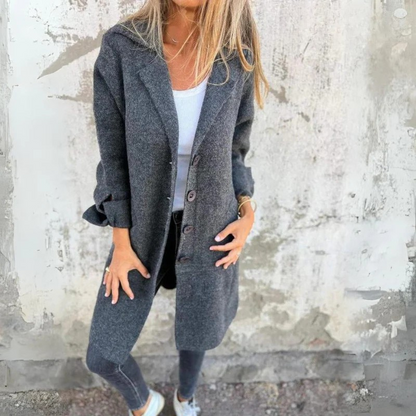 Alexandra™ - Lång Knäppt Kappa