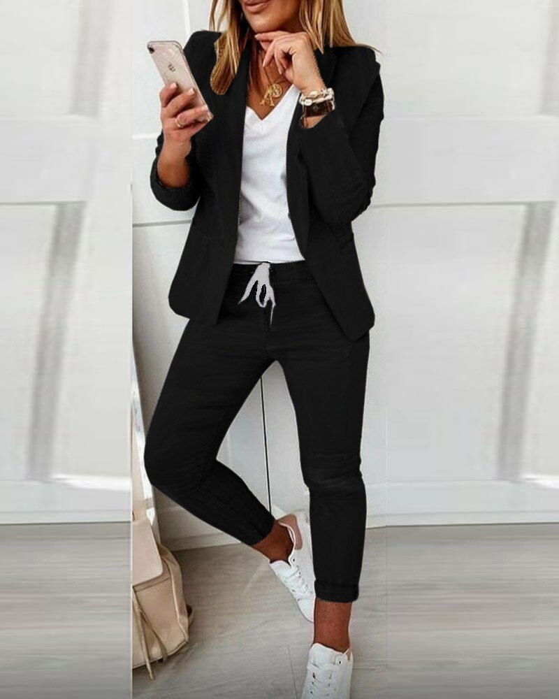 Jen™ – Damens Elegant Blazer Set
